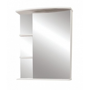 Зеркало-шкаф "Керса 01" 55 см зеркало справа белое 7653