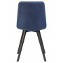 8025-LML ALEX SQUARE , цвет сиденья синяя ткань (UF860-14B), цвет основания черный