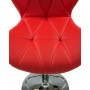 5022-LM BARNY, цвет сиденья красный, цвет основания хром