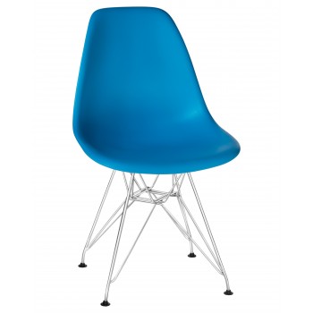 638APP-LMZL DSR, цвет сиденья голубой (BE-02), цвет основания хромированная сталь