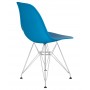 638APP-LMZL DSR, цвет сиденья голубой (BE-02), цвет основания хромированная сталь