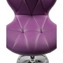 5022-LM BARNY, цвет сиденья фиолетовый, цвет основания хром