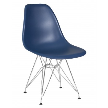 638APP-LMZL DSR, цвет сиденья тёмно-синий (BE-12), цвет основания хромированная сталь