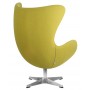 Кресло дизайнерское DOBRIN EGG (светло-зеленая ткань AF3)