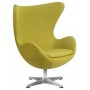 Кресло дизайнерское DOBRIN EGG (светло-зеленая ткань AF3)