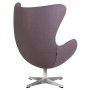 Кресло дизайнерское DOBRIN EGG (серая ткань AF7)