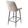 Полубарный стул ХОФМАН, цвет светло-коричневый #H61, велюр / черный каркас H=63cm М-City