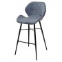 Барный стул MARCEL RU-03 синяя сталь, экокожа М-City