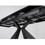 Стол ALEZIO 160 KL-135 Темно-серый мрамор матовый, итальянская керамика/ BLACK М-City