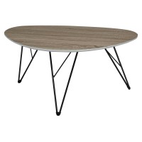 Стол журнальный WOOD85 #4 дуб серо-коричневый винтажный M-city