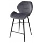Полубарный стул MARCEL BLUVEL-14 GREY (H=65cm), велюр М-City