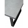 Стол Франк 200 Темно-серый мрамор, керамика / черный каркас М-City
