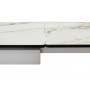 Стол ALTO 160 KL-188 Контрастный мрамор матовый, итальянская керамика/ белый каркас М-City