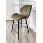 Полубарный стул MARCEL BLUVEL-77 ASH GREEN (H=65cm), велюр М-City