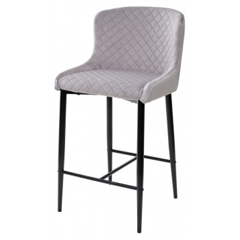 Полубарный стул ARTEMIS серый, велюр G108-33 (H=65cm) М-City