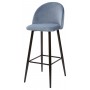 Барный стул MALIBU пудровый синий, велюр G108-56 М-City