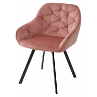 Стул GALE BLUVEL-52 PINK поворот.360 град., велюр М-City