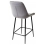 Полубарный стул ХОФМАН, цвет темно-серый #H15, велюр / черный каркас H=63cm М-City