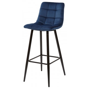 Барный стул LECCO UF910-18 NAVY BLUE, велюр М-City