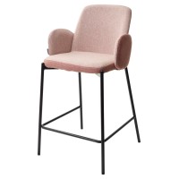 Полубарный стул NYX (H=65cm) VF109 розовый / VF110 брусничный М-City