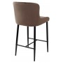 Полубарный стул ARTEMIS BLUVEL-38 LATTE (H=65cm), велюр М-City