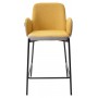 Полубарный стул NYX (H=65cm) VF106 желтый / VF120 серый М-City