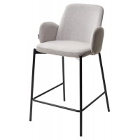 Полубарный стул NYX (H=65cm) VF119 светло-серый / VF120 серый М-City