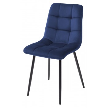 Стул CHILLI BLUVEL-86 NAVY BLUE, велюр М-City