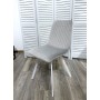 Стул DAIQUIRI BLUVEL-03 LIGHT GREY / белый каркас, велюр М-City