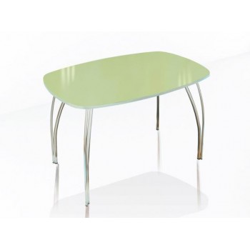 Столы обеденные со стеклом «Лотос - Лакобель ваниль»