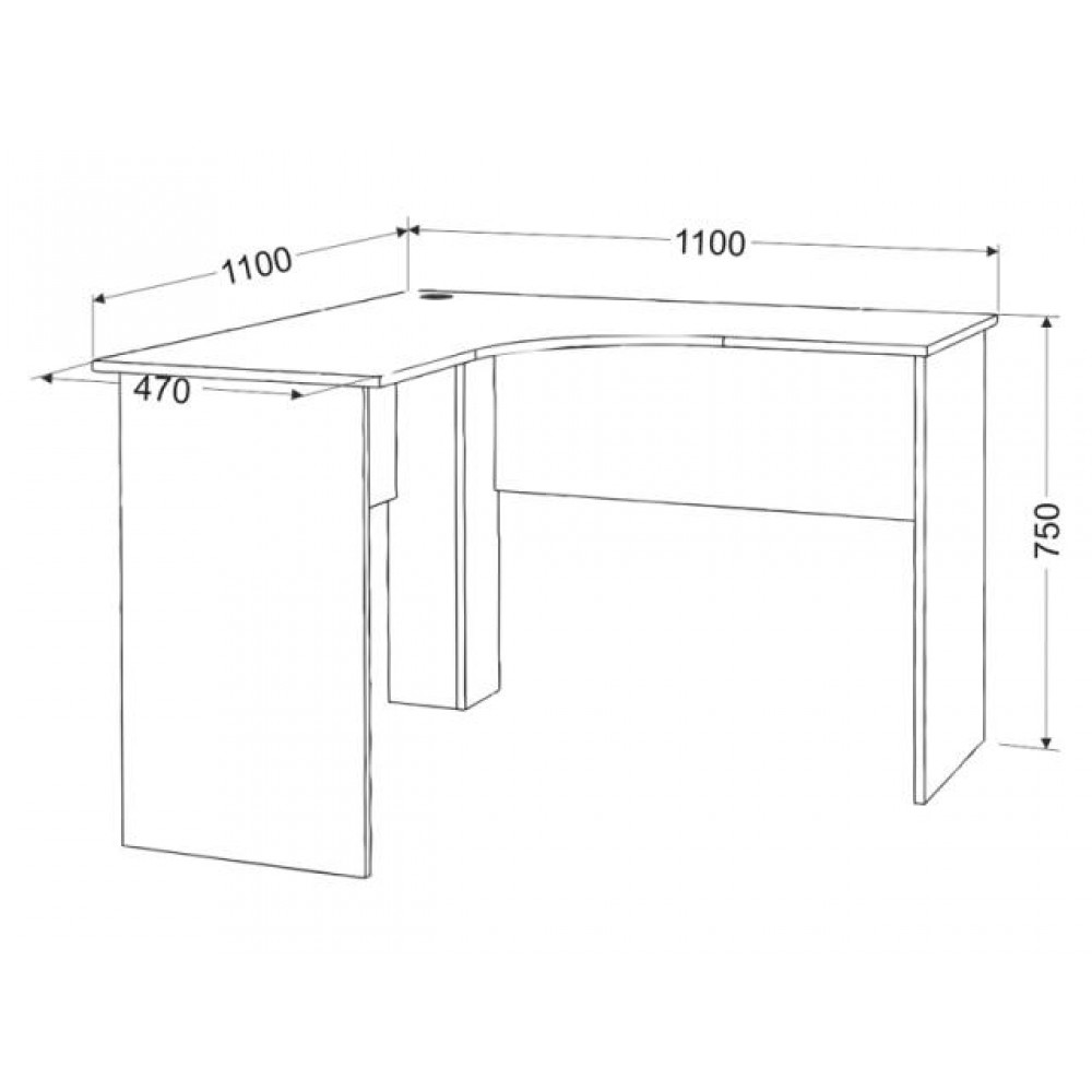 угловая столешница для письменного стола размеры
