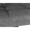 Стул барный DOBRIN KRUGER ARM BLACK, серый вельвет (LAR-E2041-25)