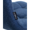 Стул барный DOBRIN NICOLE, черные матовые ножки, синяя ткань (UF860-14B)