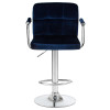 Набор 2 шт Стул барный DOBRIN KRUGER ARM, синий велюр (MJ9-117)