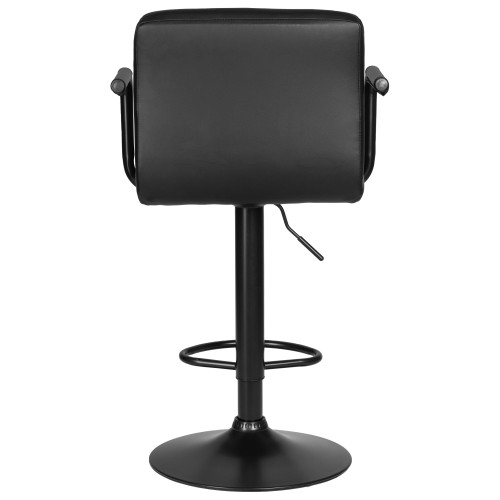 Стул барный DOBRIN KRUGER ARM BLACK, черный