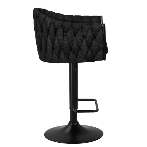 Стул барный DOBRIN LEON, черная ткань (LAR-275-50)