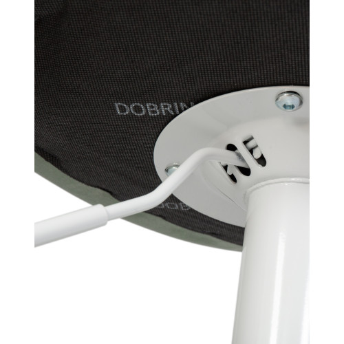 Стул барный DOBRIN TAILOR WHITE, пудрово-мятный велюр (MJ9-87)