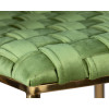 Набор 4 шт Стул барный DOBRIN EMMA GOLD, зеленый велюр (VF-08)