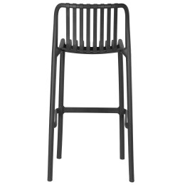 Набор 3 шт Стул барный DOBRIN CHLOE BAR, темно-серый