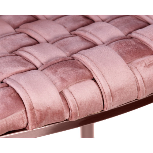 Набор 4 шт Стул барный DOBRIN EMMA ROSE GOLD, розовый велюр (VF-10)