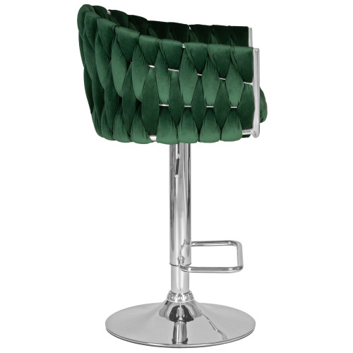 Стул барный DOBRIN MARCEL, зеленый велюр (MJ9-88)