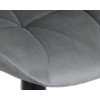 Стул барный DOBRIN BARNY BLACK, серый велюр (MJ9-75)