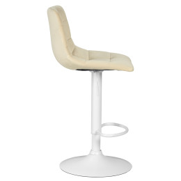 Стул барный DOBRIN TAILOR WHITE, бежевый велюр (MJ9-10)