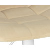 Стул барный DOBRIN TAILOR WHITE, бежевый велюр (MJ9-10)