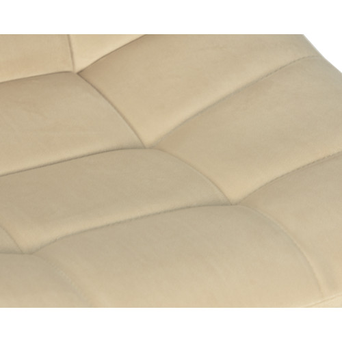 Стул барный DOBRIN TAILOR WHITE, бежевый велюр (MJ9-10)