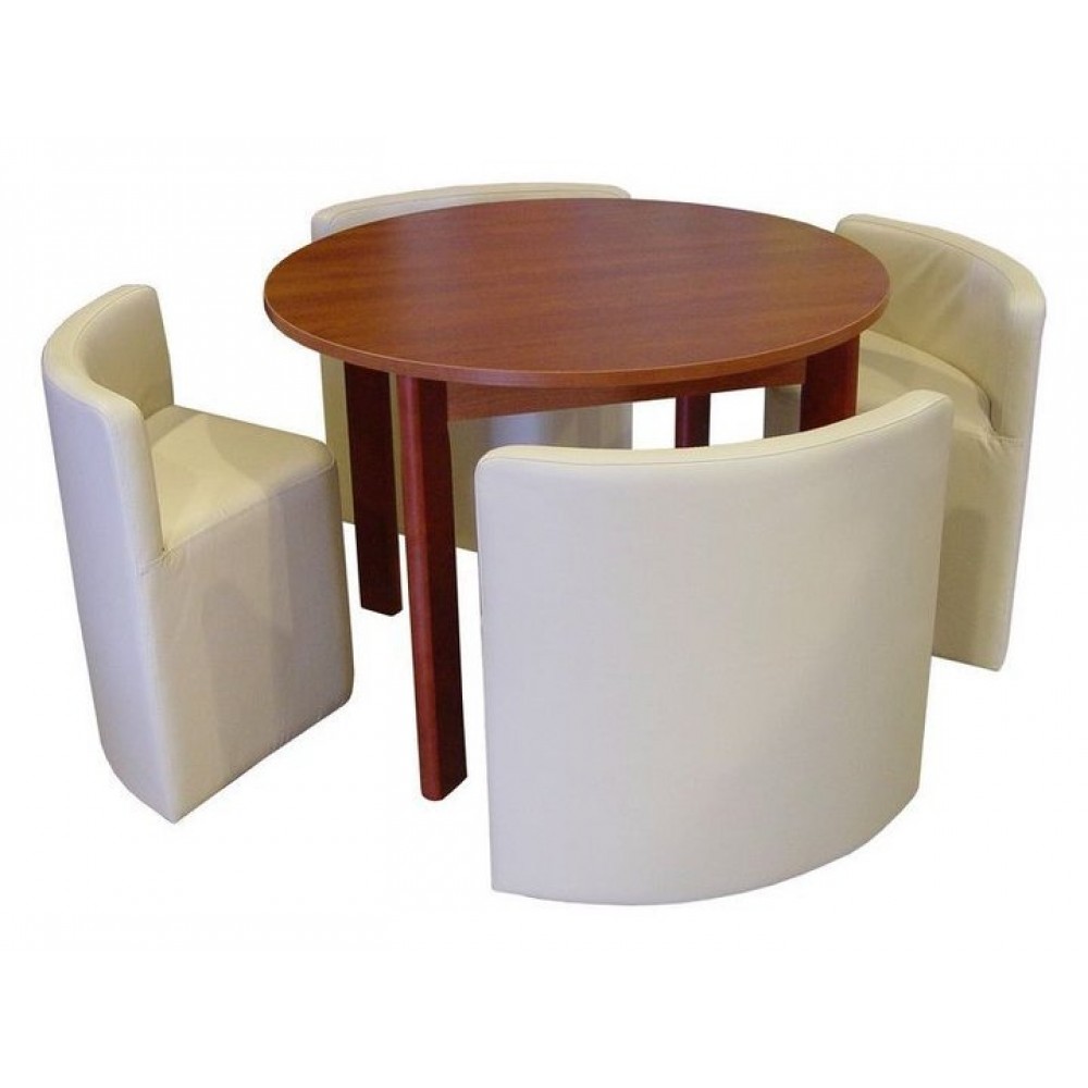 стол кухонный круглый со стульями для маленьких кухонь