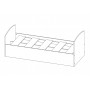 Кровать одинарная "Лего-2" (840х2032х654 мм)