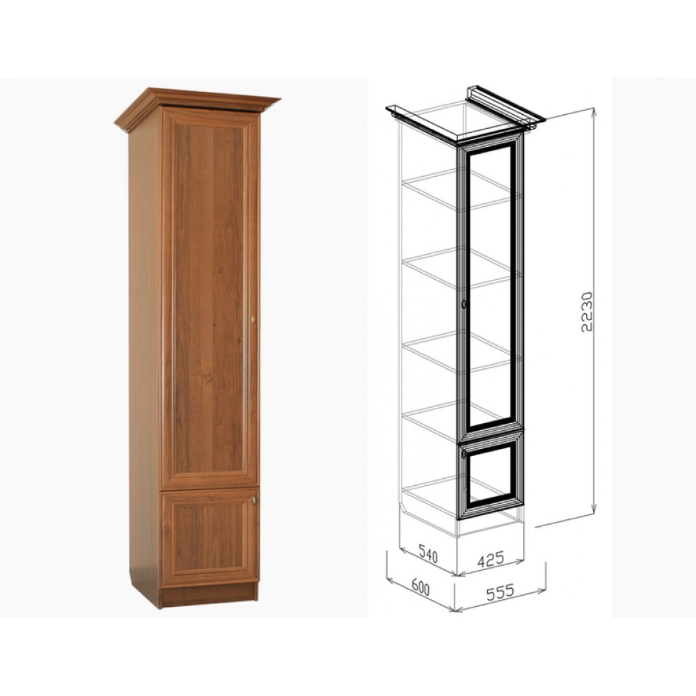 Пенал бельевой № 15 Диана Люкс купить в Svp-mebel.ru Цена 5790 рублей Доставка п