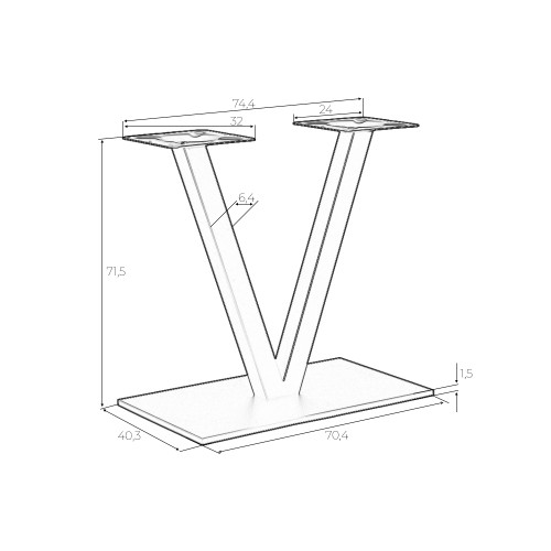 Подстолье обеденное DOBRIN VECTOR