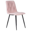 Стул обеденный DOBRIN CHILLY ROMBO, Розовый Simple 03, основание черное